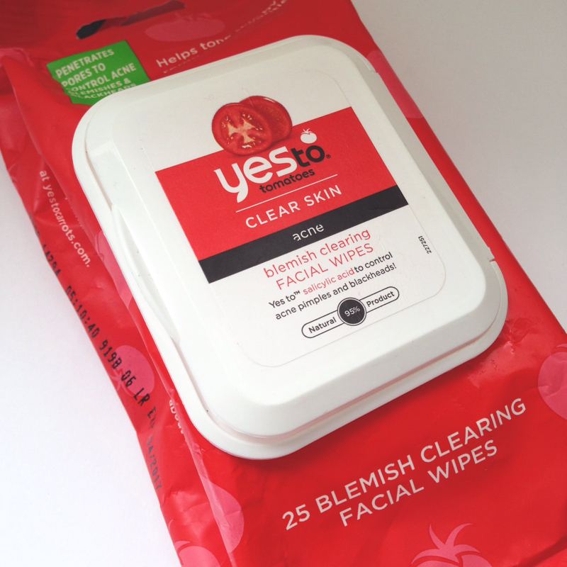 Yes To Tomatoes blemish clearing facial wipes - www.roziecheeks.com