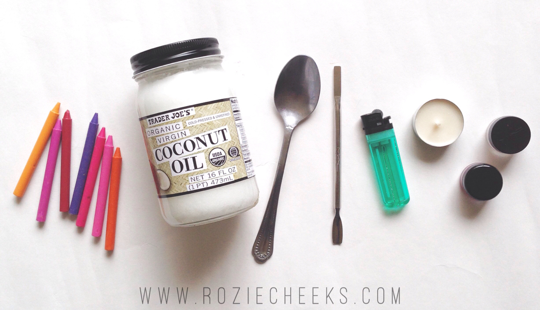 DIY Lipstick (crayon crayons + coconut oil) - roziecheeks.com
