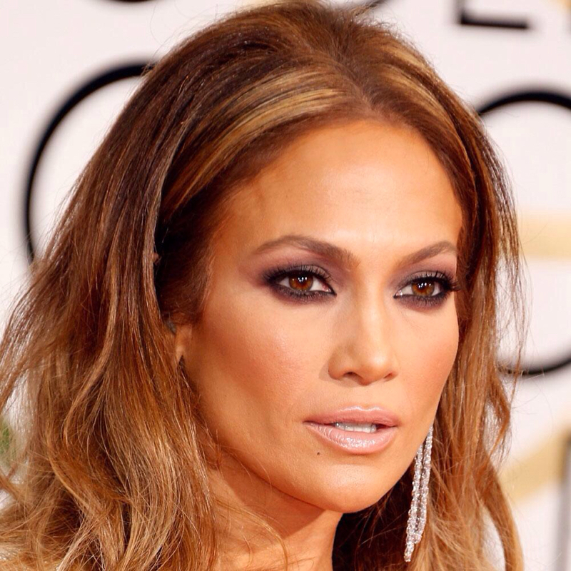 Jennifer Lopez (makeup) - 2015 Golden Globes 