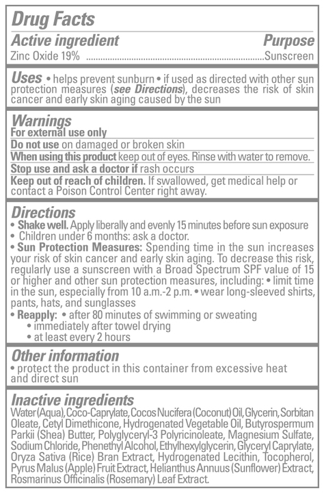 The Honest Co. Mineral Sunscreen Drug Facts